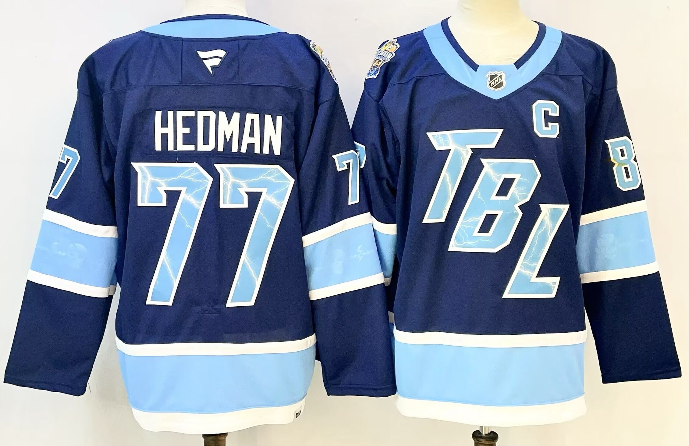 Men Tampa Bay Lightning #77 Hedman Blue 2026 Adidias NHL Jersey style 001
